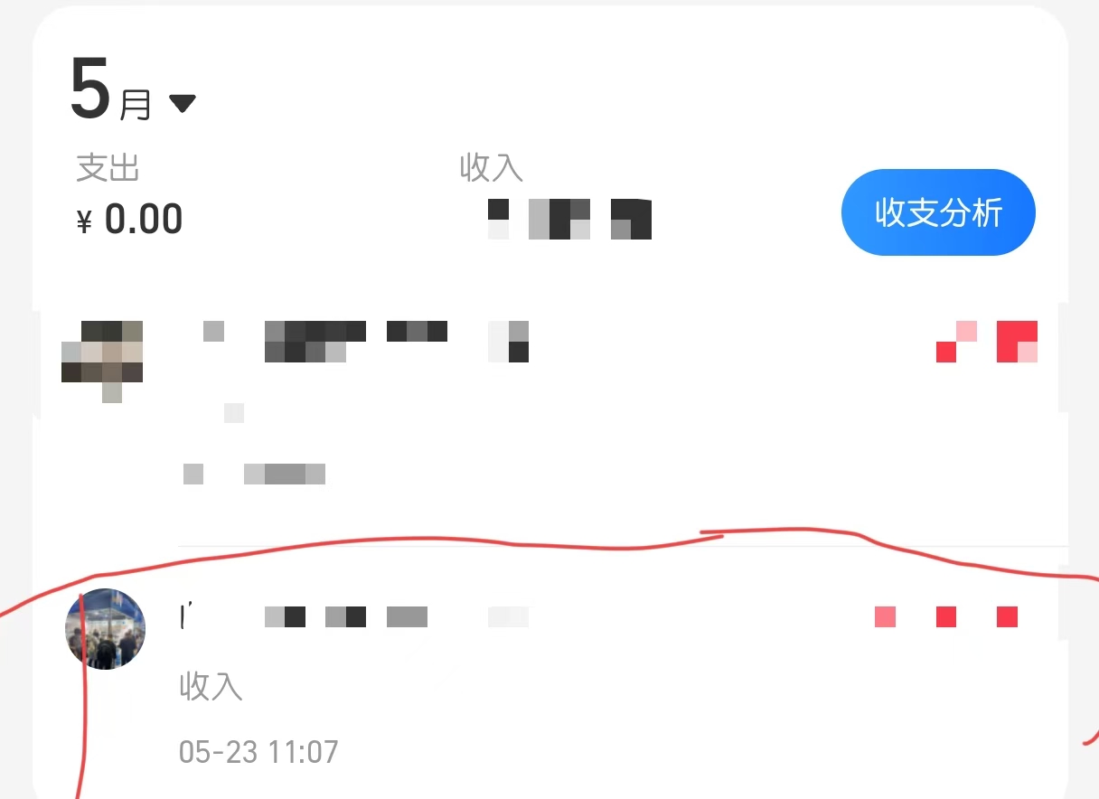 五月的结款